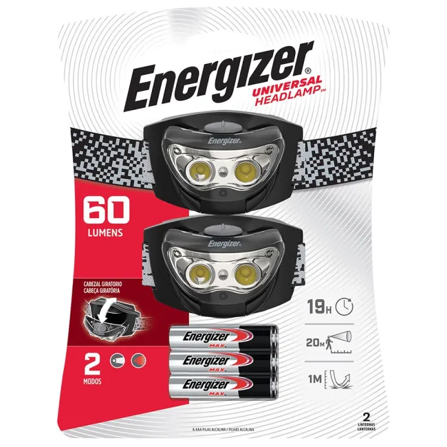 LINTERNA HL MODELO 3LED 2PACK ENERGIZER