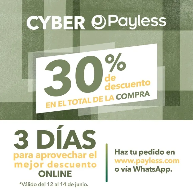 30% de descuento en compra en línea 