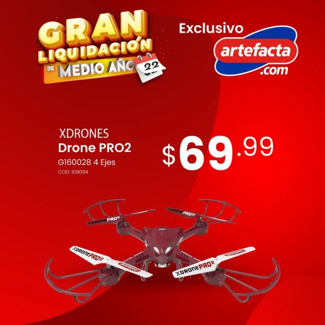XDrone Drone  PRO2 / G160028 / 4 Ejes
