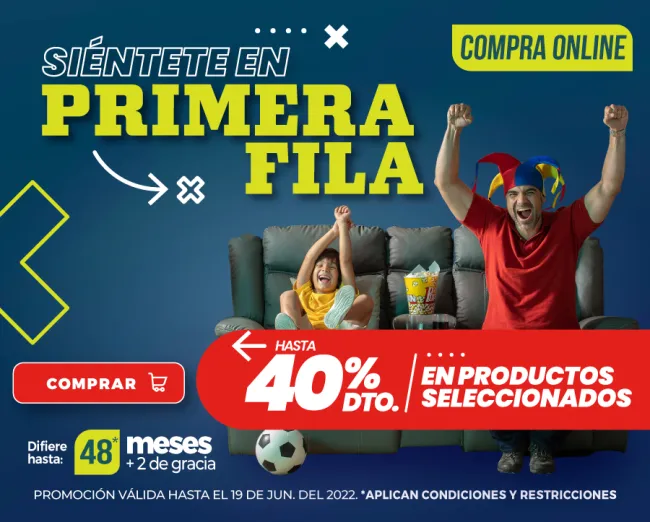 Descuento hasta el 40% en muebles