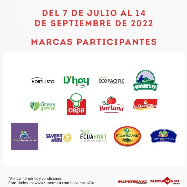 Gana un Mazda CX3 por el Aniversario 70 de Supermaxi