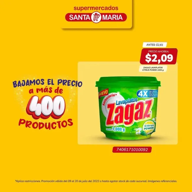 Más de 400 productos en descuento