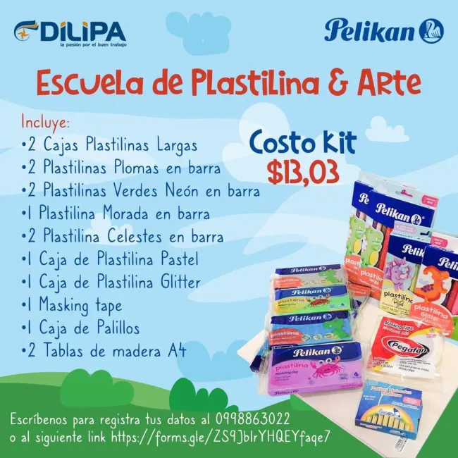 CLASES DE ARTE GRATIS POR LA COMPRA DE KIT TALLER MODELADO PELIKAN