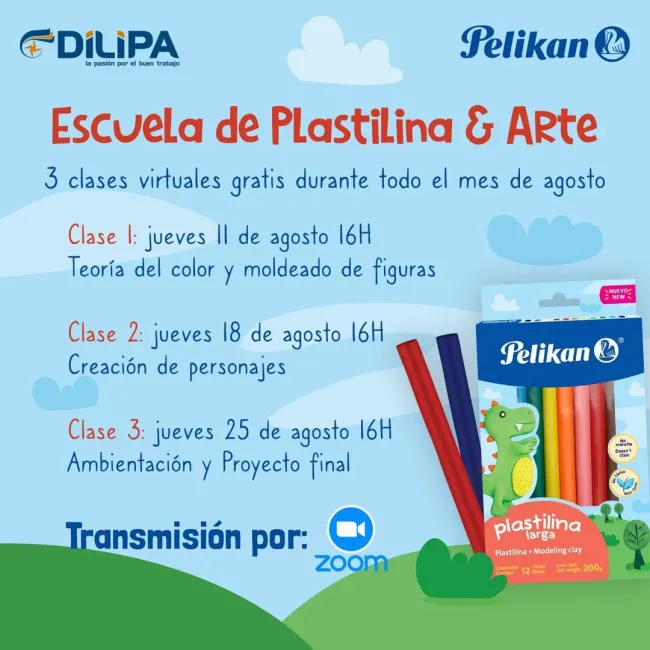 CLASES DE ARTE GRATIS POR LA COMPRA DE KIT TALLER MODELADO PELIKAN