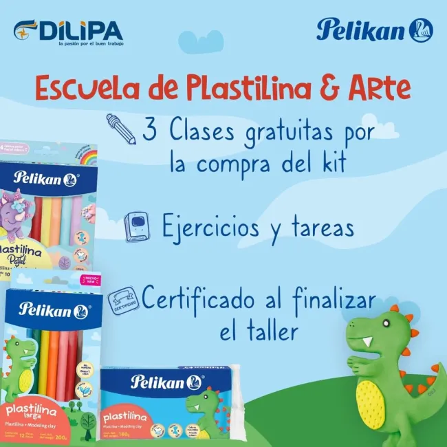 CLASES DE ARTE GRATIS POR LA COMPRA DE KIT TALLER MODELADO PELIKAN