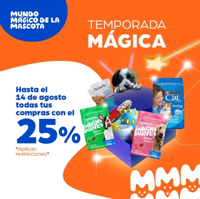 25% de descuento en productos para mascota