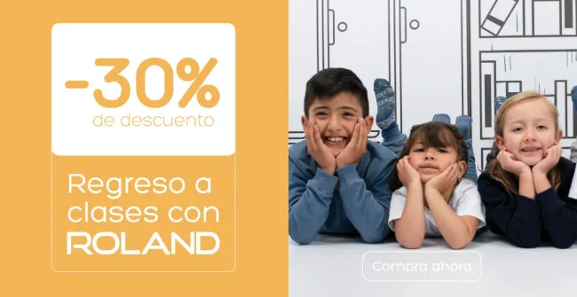 30% de descuento en productos para regreso a casa con Roland