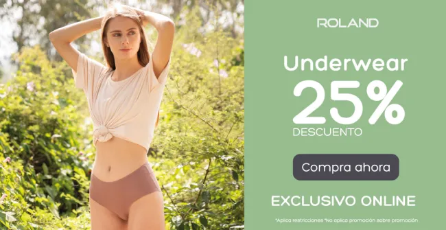 25 de descuento en ropa interior