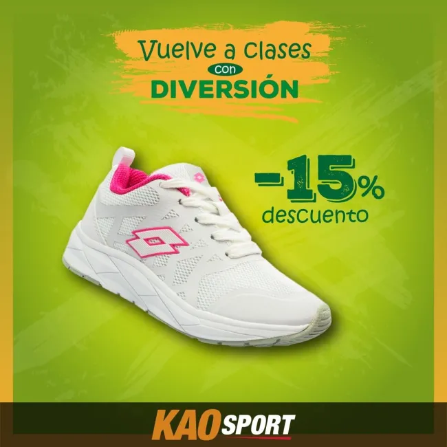 15% de descuento en zapatos para la escuela