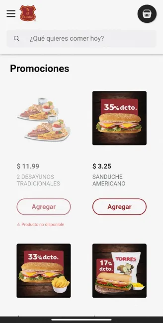 Hasta el 40% de descuento en sandwiches en El Español
