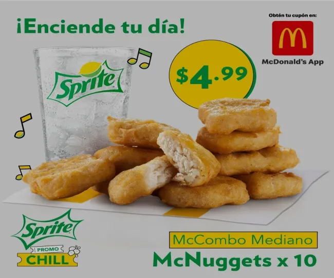 Cupón Mac Combo mediano de 10 nuggets