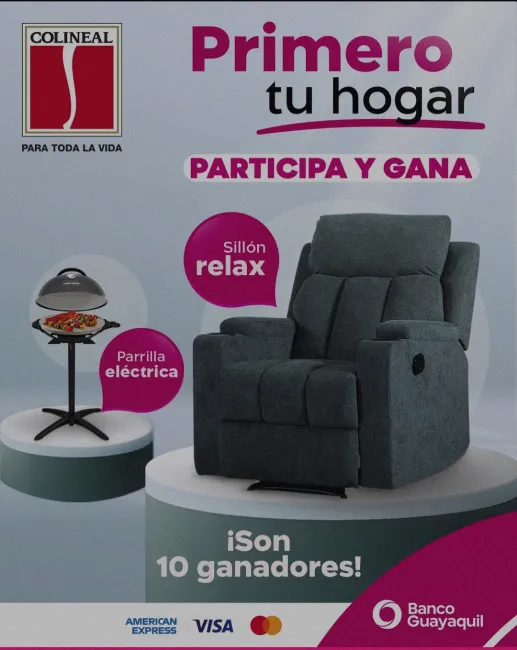 Gana sillas relax y parrilladas eléctricas