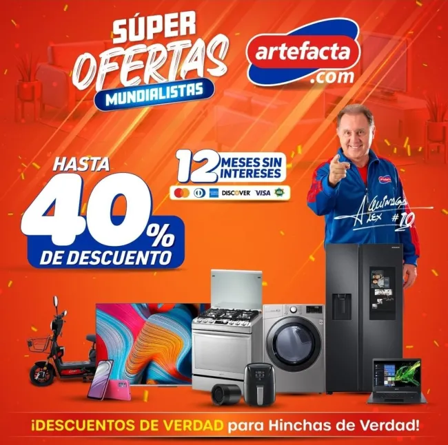 Hasta el 40% de descuento en Artefacta